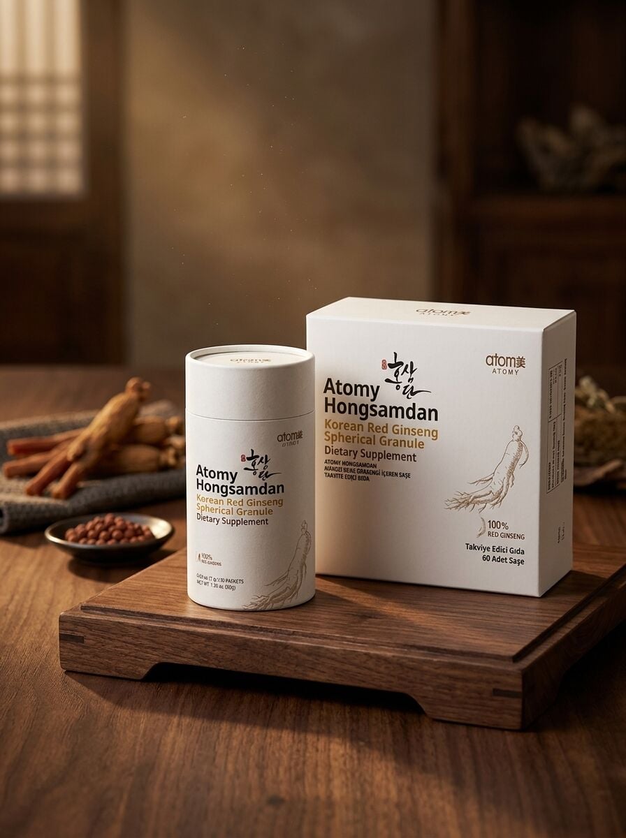 Atomy Hongsamdan Kore Kırmızı Ginseng Granül 60 Saşe