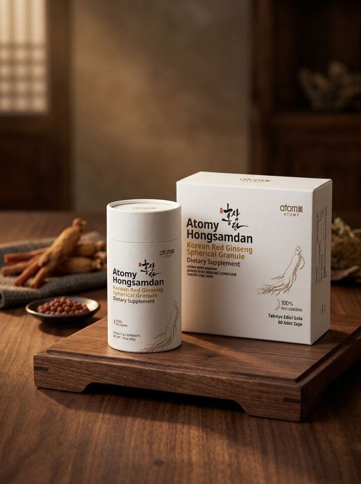 Atomy Hongsamdan Kore Kırmızı Ginseng Granül 60 Saşe