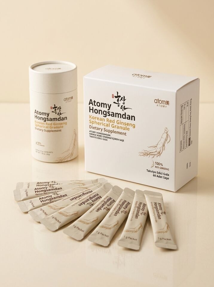 Atomy Hongsamdan Kore Kırmızı Ginseng Granül 60 Saşe