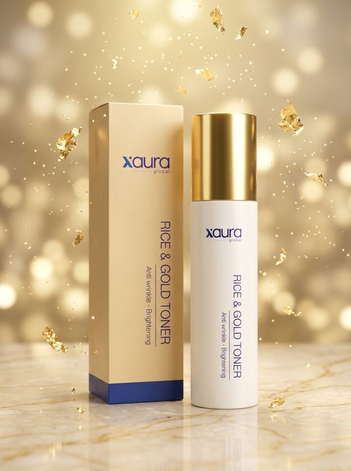 XAura Rice & Gold Toner Pirinç Özü ve 24K Altın Parçacıklı Aydınlatıcı Yüz Toniği 150 ml